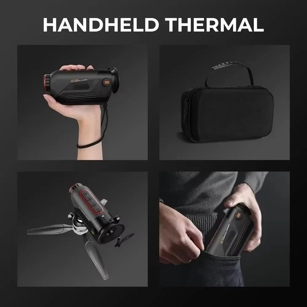 GOYOJO G325 Handheld Thermal Imaging Monocular, 384 x 288 IR Resolution, Supported Wireless Connection, 25mm 50Hz Thermal Night Vision with 6-8h Battery Life, IP65 Monocular for Hunting
