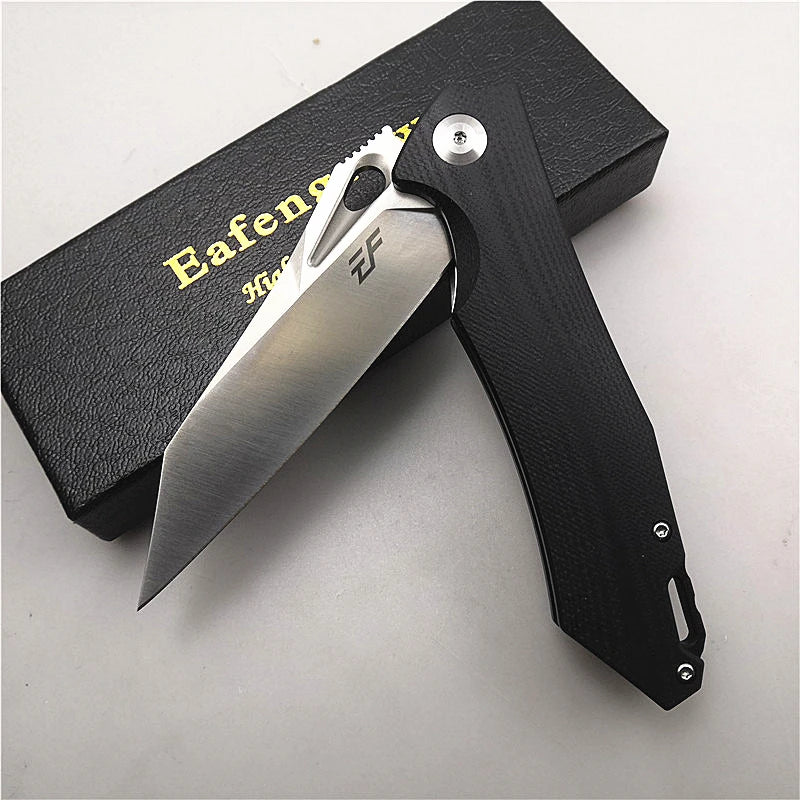 Eafengrow EF934 D2 Folding Knife G10 Portable Camping hunting Pocket Knife Hunting Fruit Jackknife EDC Kitchenware Outdoor Tool