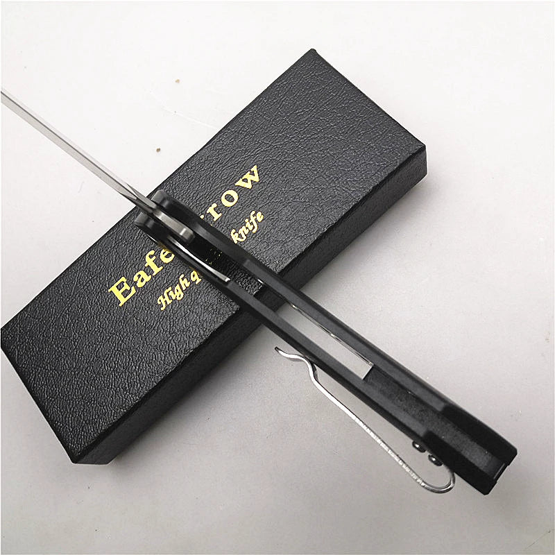 Eafengrow EF934 D2 Folding Knife G10 Portable Camping hunting Pocket Knife Hunting Fruit Jackknife EDC Kitchenware Outdoor Tool