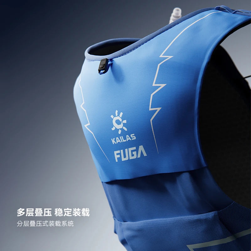 Kailas FUGA AIR 8L And 13L Unisex Travel Marathon Trail Running Hiking Cycling Backpacks  with Dual Soft Water Bottles KA2554005