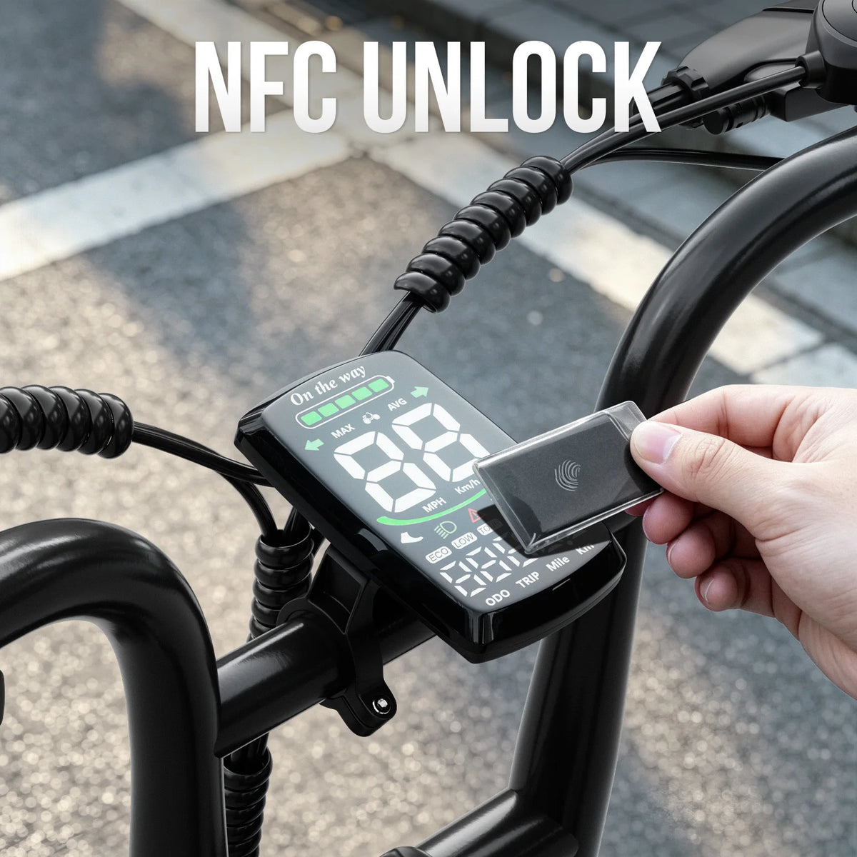 Spacewalk Fat Tire Electric Bike Adults 1500W Peak Motor 28MPH Speed 20x3.0 All Terrain Ebike 48V 13Ah Removable Battery NFC