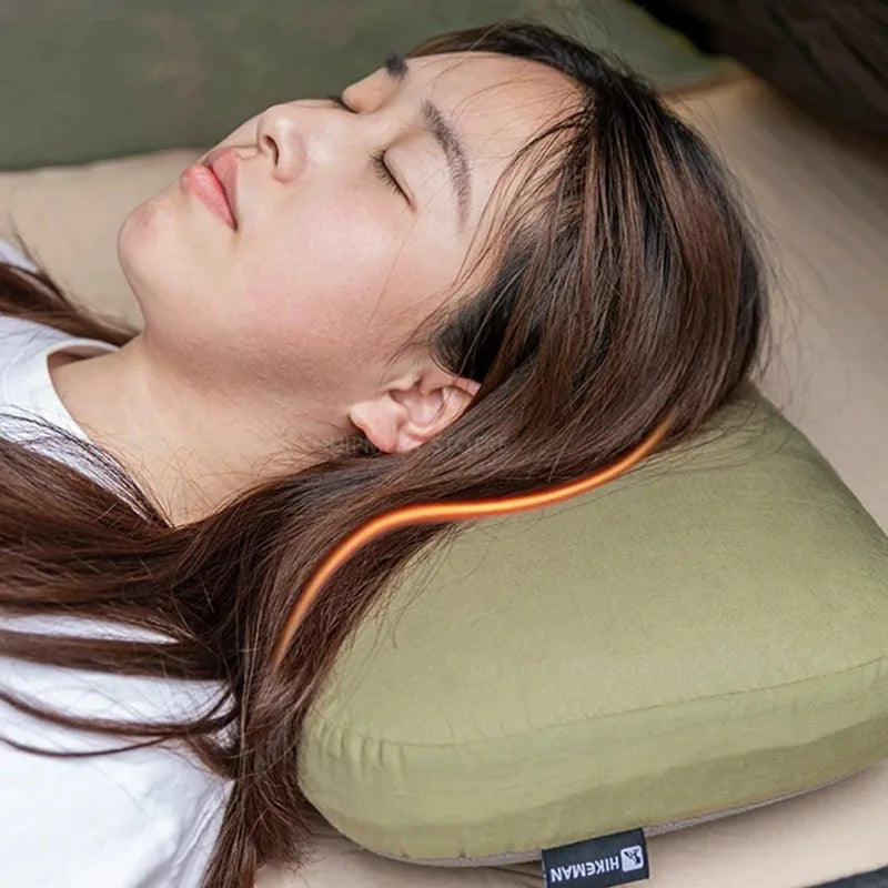 Hikeman Memory Foam Camping Pillow Cervical Slow Rebound Pillow Portable Outdoor Hiking Travel Tourist Sleeping Pillows