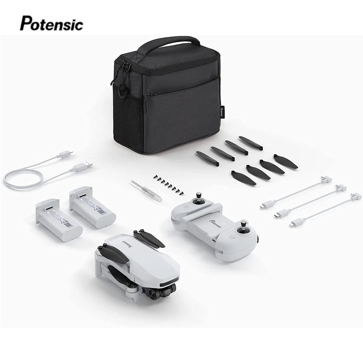 Potensic Drones Under 249g GPS Auto Return Single Axis Gimbal EIS Professional Drone Max 4-KM Waypoint Flight Follow Me-ATOM SE