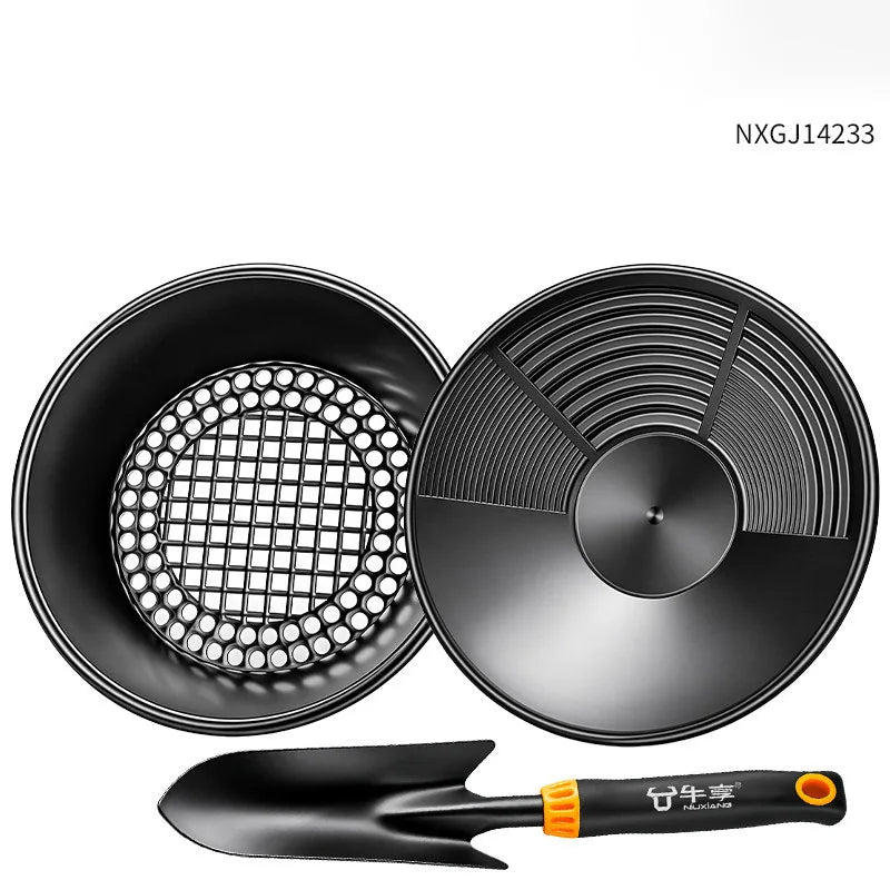 Plastic Gold Pan Large Capacity Riffle Design Gold Mining Prospecting Metal Detect Outdoor Wash Equipment Mining Tools
