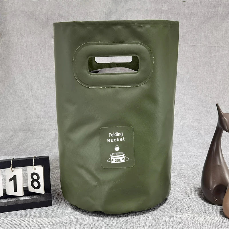 Foldable Outdoor Water Bucket Portable for Camping Picnic Fishing Travel - Convenient Storage And Easy Carry