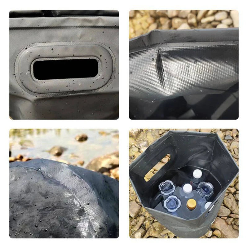 Foldable Outdoor Water Bucket Portable for Camping Picnic Fishing Travel - Convenient Storage And Easy Carry