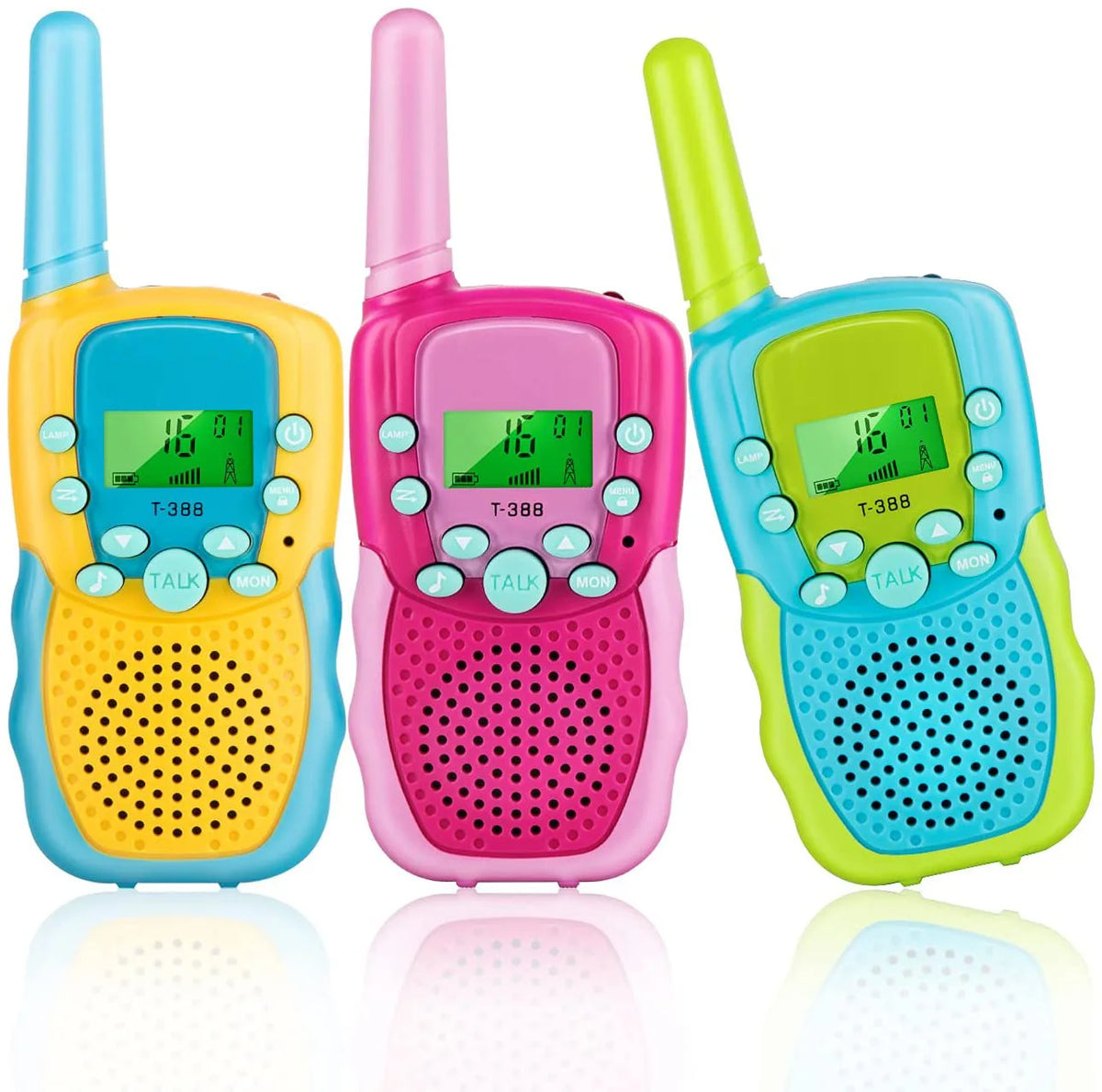 Obuby Toys for 3-12 Year Old Boys Walkie Talkies for Kids Gifts Toys with Backlit LCD Flashlight 3 KMs Outside Hiking Camping