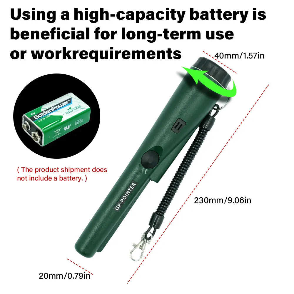 Handheld Metal Positioning Rod Underground Metal Detector GP Pointer Handheld 360° High Sensitivity Gold Diggers Detector Rod