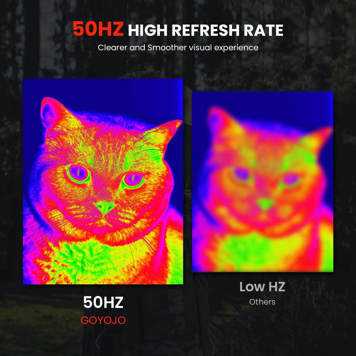 GOYOJO G325 Handheld Thermal Imaging Monocular, 384 x 288 IR Resolution, Supported Wireless Connection, 25mm 50Hz Thermal Night Vision with 6-8h Battery Life, IP65 Monocular for Hunting