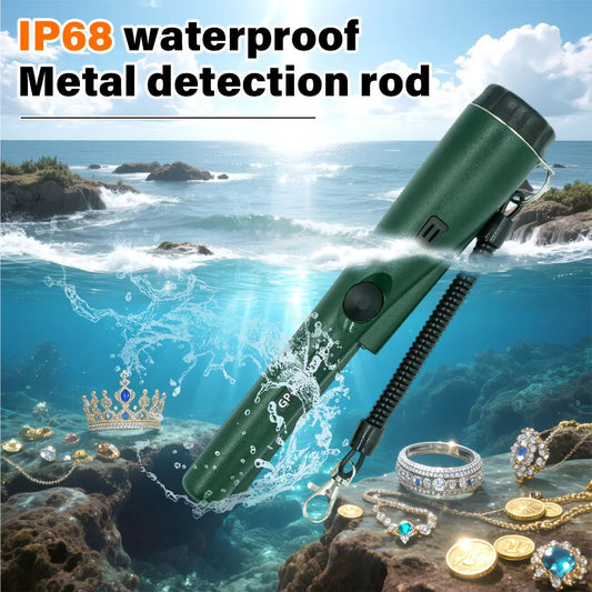Handheld Metal Positioning Rod Underground Metal Detector GP Pointer Handheld 360° High Sensitivity Gold Diggers Detector Rod