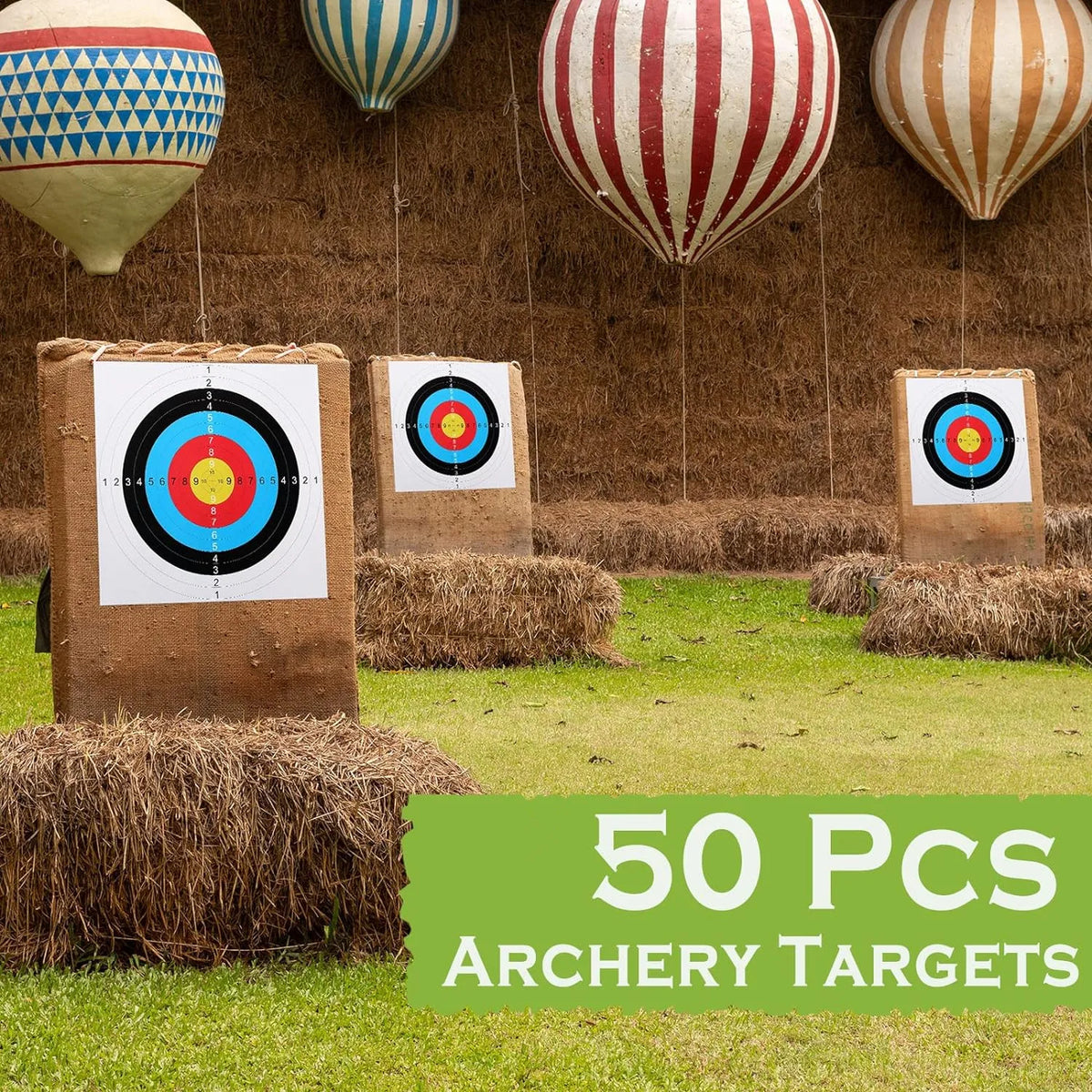 10/50Pc 40x40cm Paper Shooting Range Targets Bullseye Archery Practice Training Bow Arrow Darts Papers Hunting Shoot Accessories