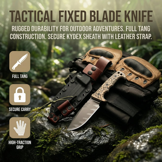 High Quality Fixed Blades, Outdoor High Hardness Integrated Cutting Tools, Portable Tools for Camping