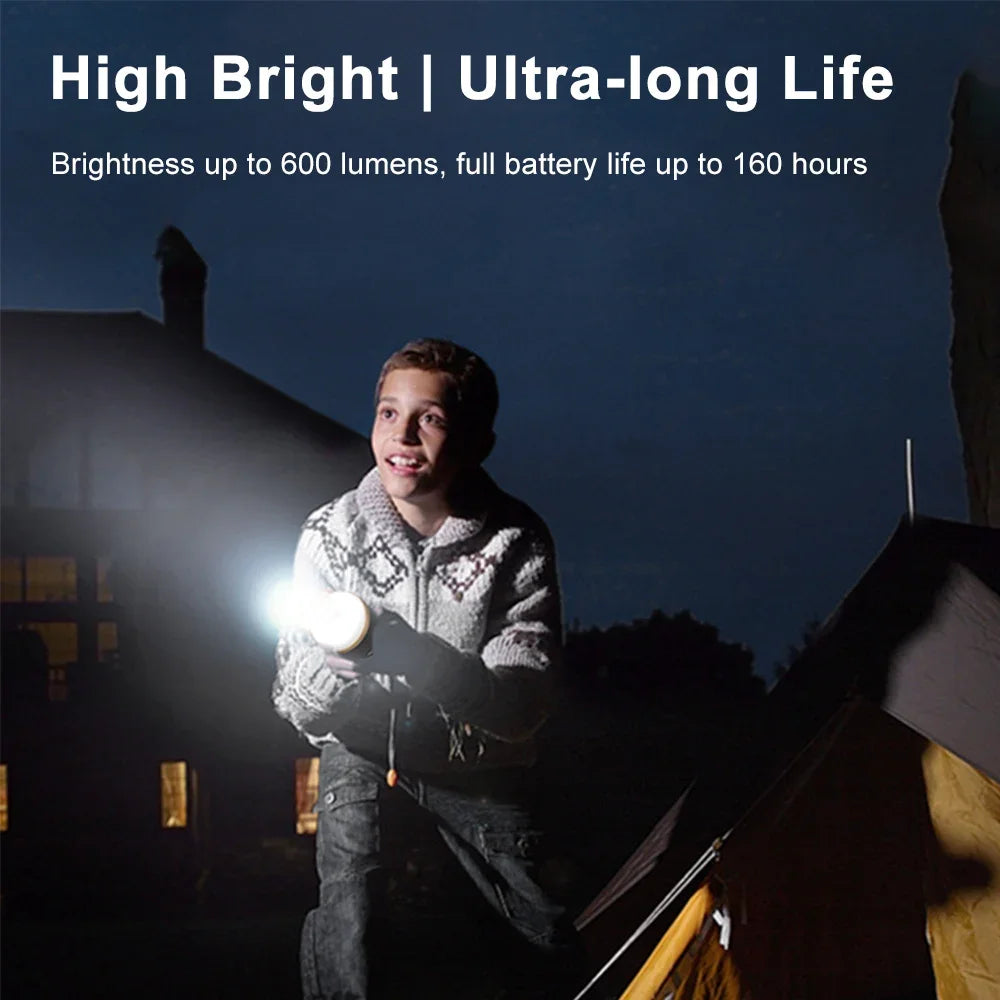 Portable Bright Rechargeable Camping Lantern 7200mAh LED Work Light with 4 Mode Waterproof Outdoor Emergency Lamp for Indoor Use
