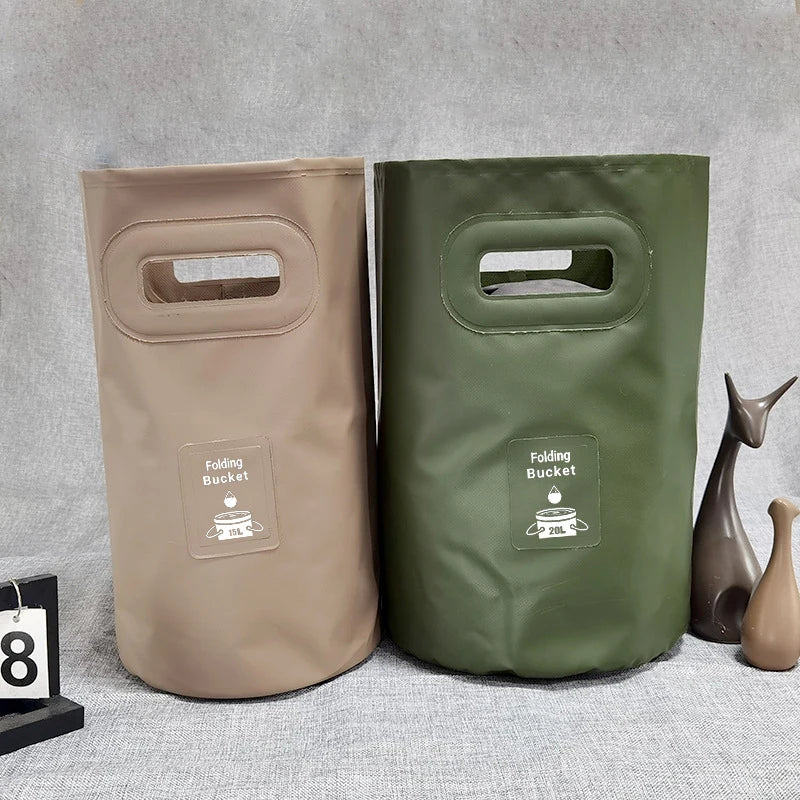 Foldable Outdoor Water Bucket Portable for Camping Picnic Fishing Travel - Convenient Storage And Easy Carry