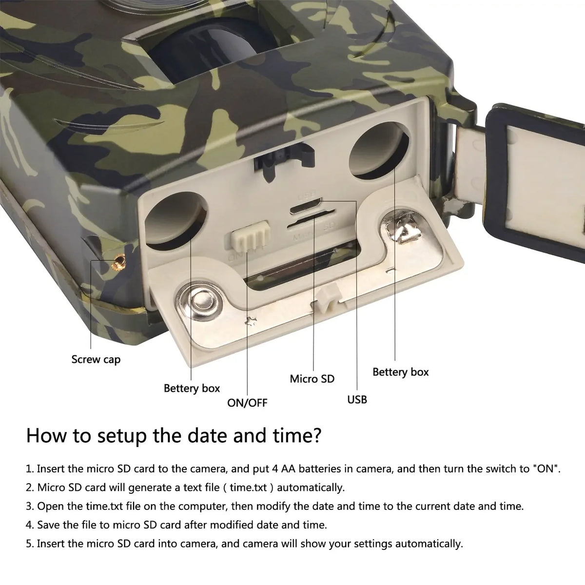 Hunting Trail Camera Night Vision Wildlife Camera With Motion Activated Outdoor Trail Camera Trigger Wildlife Scouting