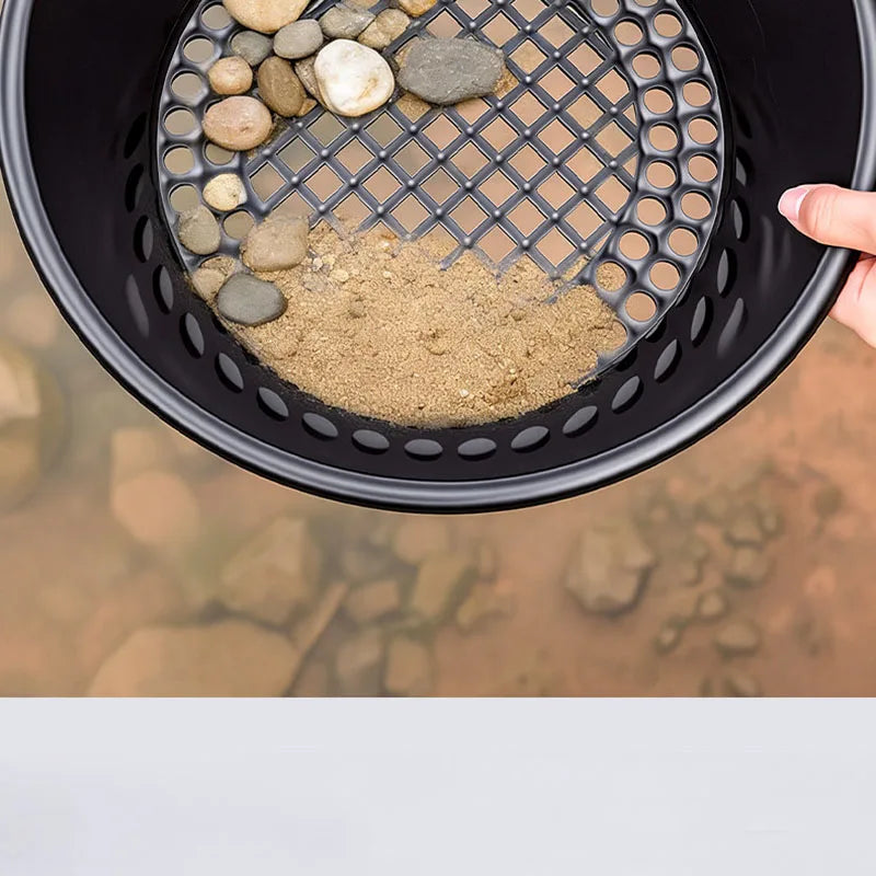 Plastic Gold Pan Large Capacity Riffle Design Gold Mining Prospecting Metal Detect Outdoor Wash Equipment Mining Tools