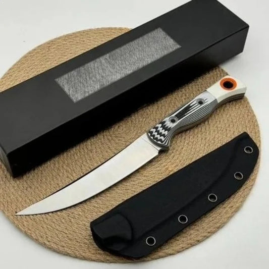 BM 15500 Hunt Meatcrafter Straight Knife Tactical Knife Wilderness Survival Self Defense Outdoor Portable with Sheath
