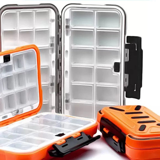 Fishing Tackle Boxes Waterproof Storage Bait Hook Lure Accessory Double-Sided Opening Multifunctional Detachable Baffle Tool Box