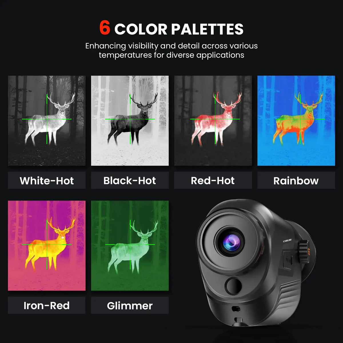 GOYOJO G325 Handheld Thermal Imaging Monocular, 384 x 288 IR Resolution, Supported Wireless Connection, 25mm 50Hz Thermal Night Vision with 6-8h Battery Life, IP65 Monocular for Hunting