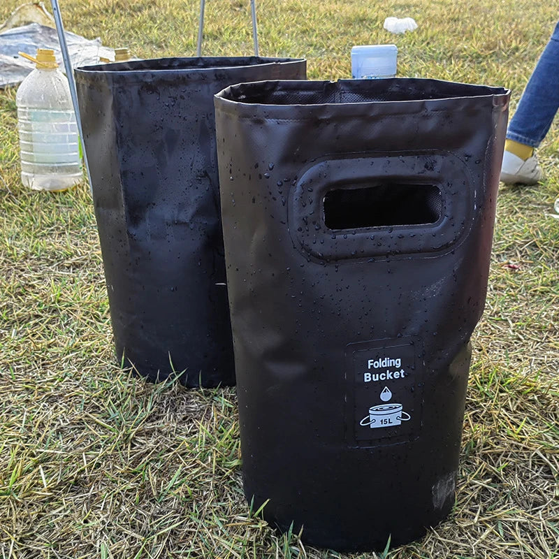 Foldable Outdoor Water Bucket Portable for Camping Picnic Fishing Travel - Convenient Storage And Easy Carry