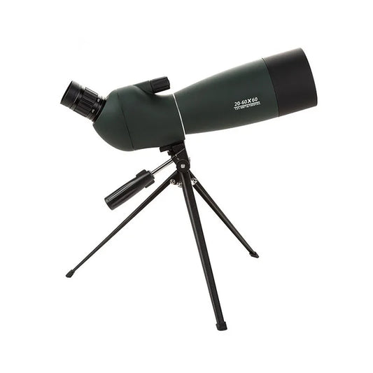 20-60x60 Spotting Scope - High Power Zoom Monocular, BAK4 FMC Waterproof, with Tripod & Phone Adapter for Bird Watching
