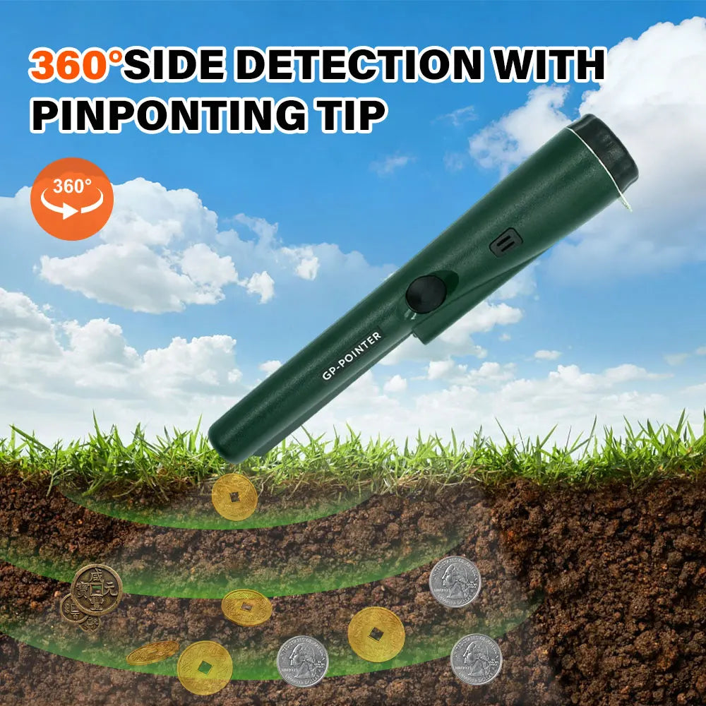 Handheld Metal Positioning Rod Underground Metal Detector GP Pointer Handheld 360° High Sensitivity Gold Diggers Detector Rod