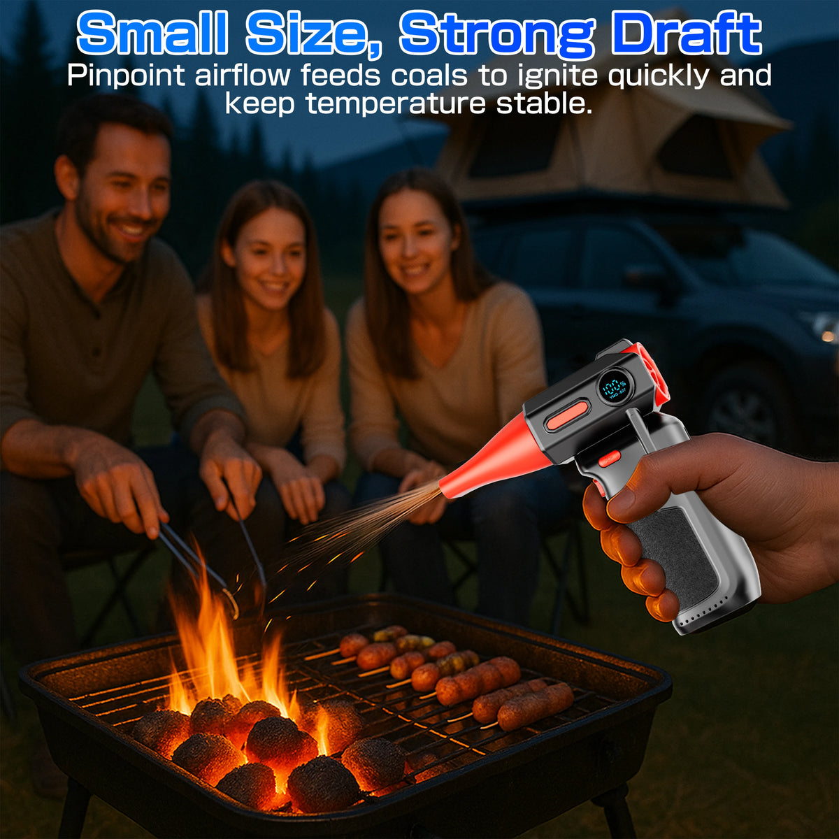 Turbo Fan Air Duster Air Blower Electric Dust Collector Hair Dryer Violent Jet Fan Cleaning Tools Universal Auto Accessories for Car Computer Keyboard Home Outdoors Camping