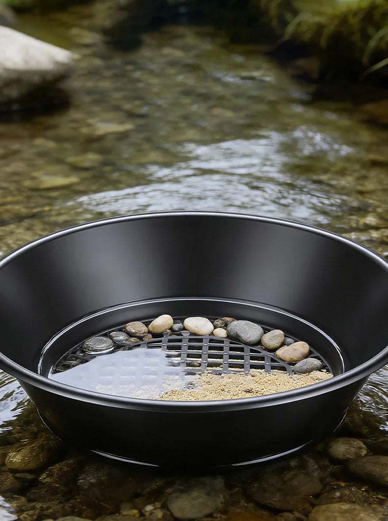 Plastic Gold Pan Large Capacity Riffle Design Gold Mining Prospecting Metal Detect Outdoor Wash Equipment Mining Tools