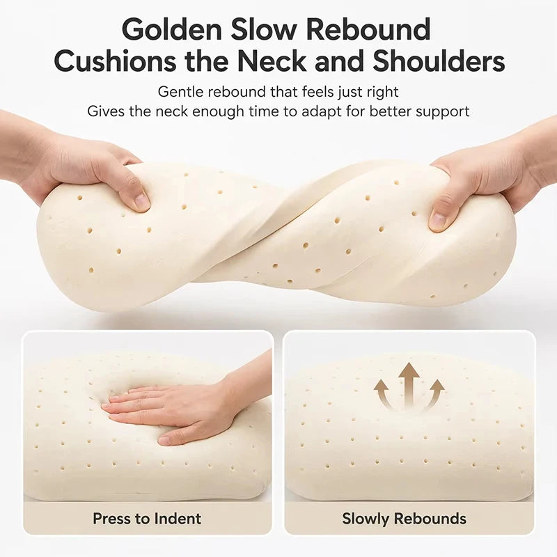 Hikeman Memory Foam Camping Pillow Cervical Slow Rebound Pillow Portable Outdoor Hiking Travel Tourist Sleeping Pillows