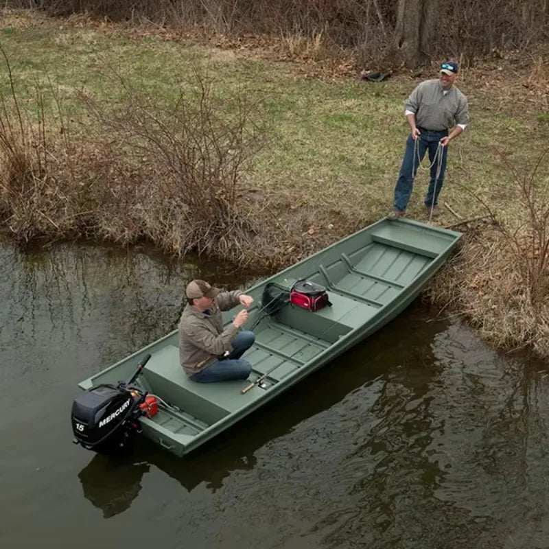 Customized 2025 New Best Cheap Flat Bottom Wide Aluminum Hunting and Fishing Boats