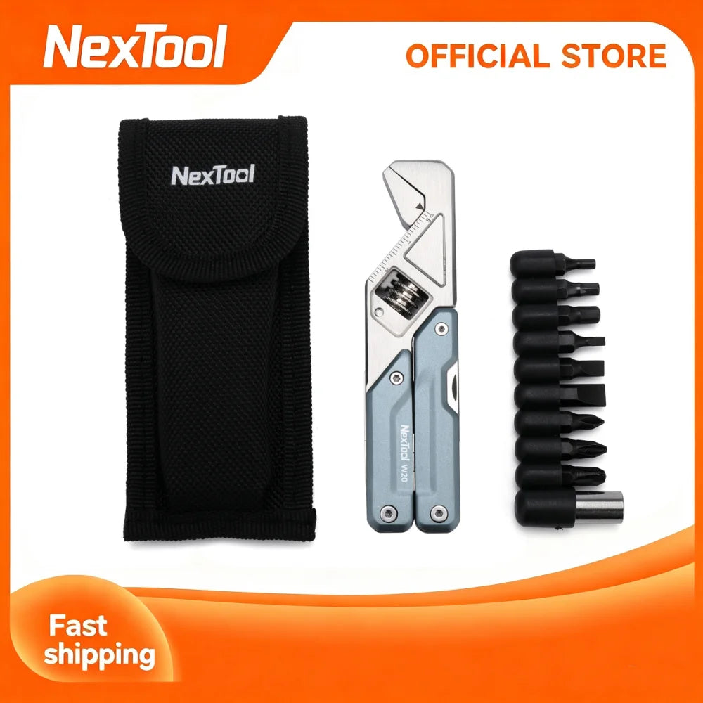 NexTool W4 Adjustable Wrench 11-in-1 Multitool Folding Pliers Screwdriver Saw Cutter Outdoor Camping Emergency Hand Tools