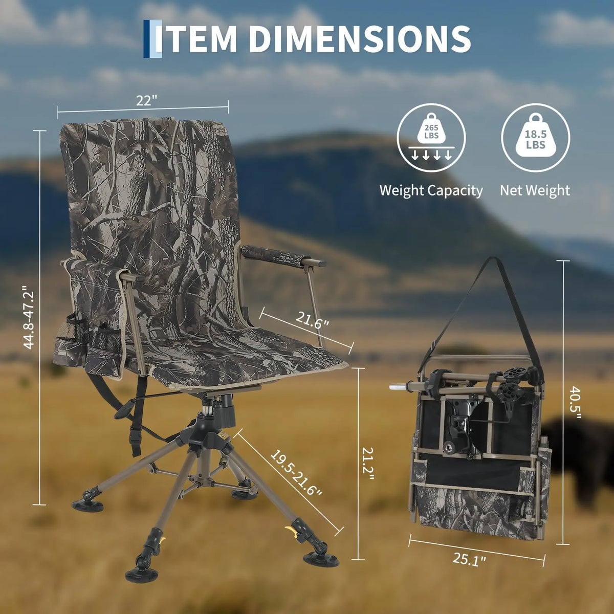 Portable Camouflage Folding Outdoor Activity Chair - Lightweight Camping Seat, Stainless Steel Frame, Durable Fabric, Easy Carry - Army Green Camouflage