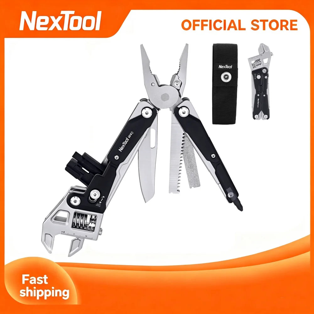 NexTool W4 Adjustable Wrench 11-in-1 Multitool Folding Pliers Screwdriver Saw Cutter Outdoor Camping Emergency Hand Tools