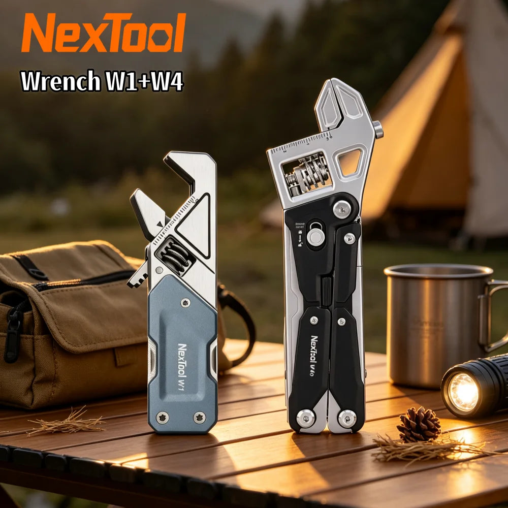 NexTool W4 Adjustable Wrench 11-in-1 Multitool Folding Pliers Screwdriver Saw Cutter Outdoor Camping Emergency Hand Tools